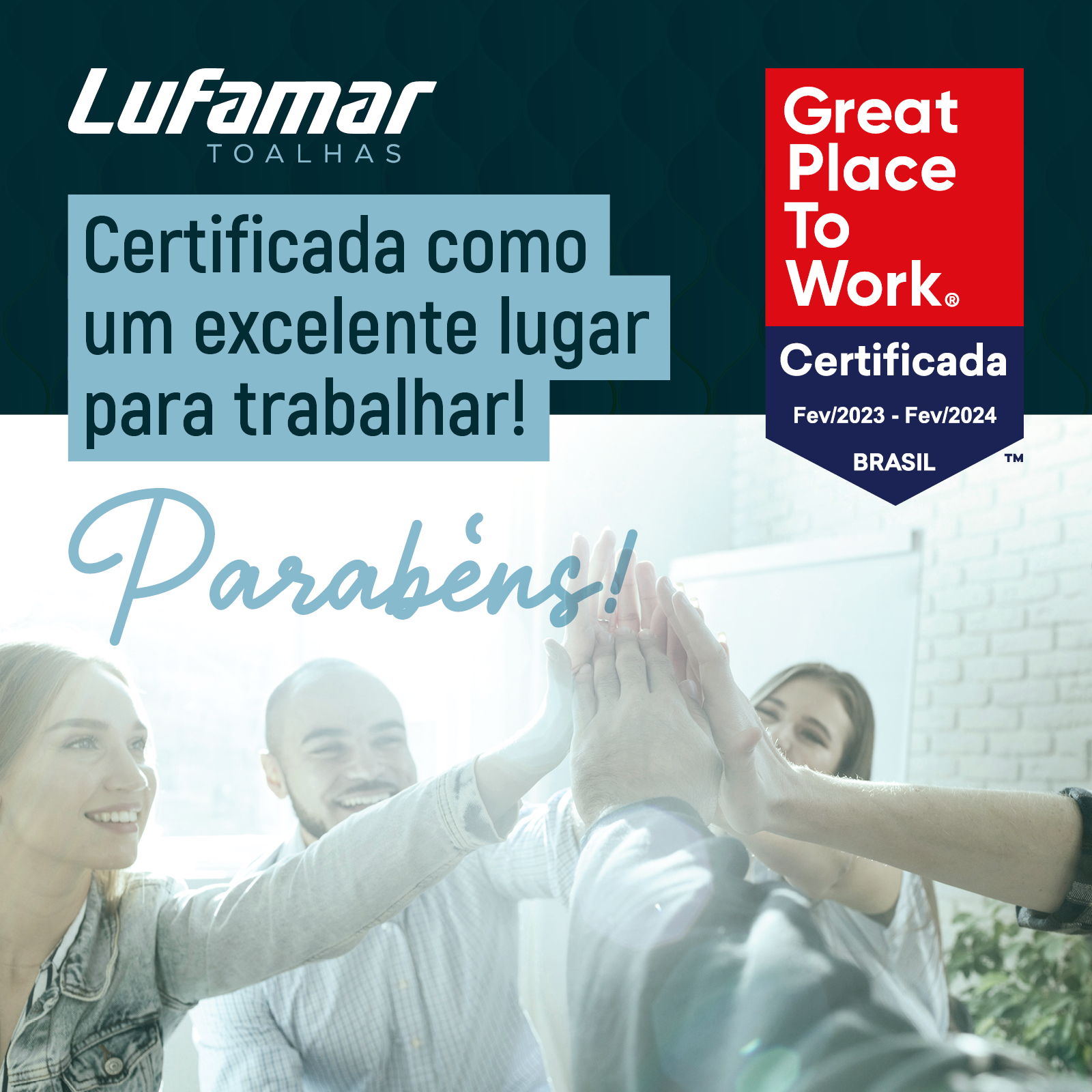 Lufamar recebe o selo Great Place to Work 2023
